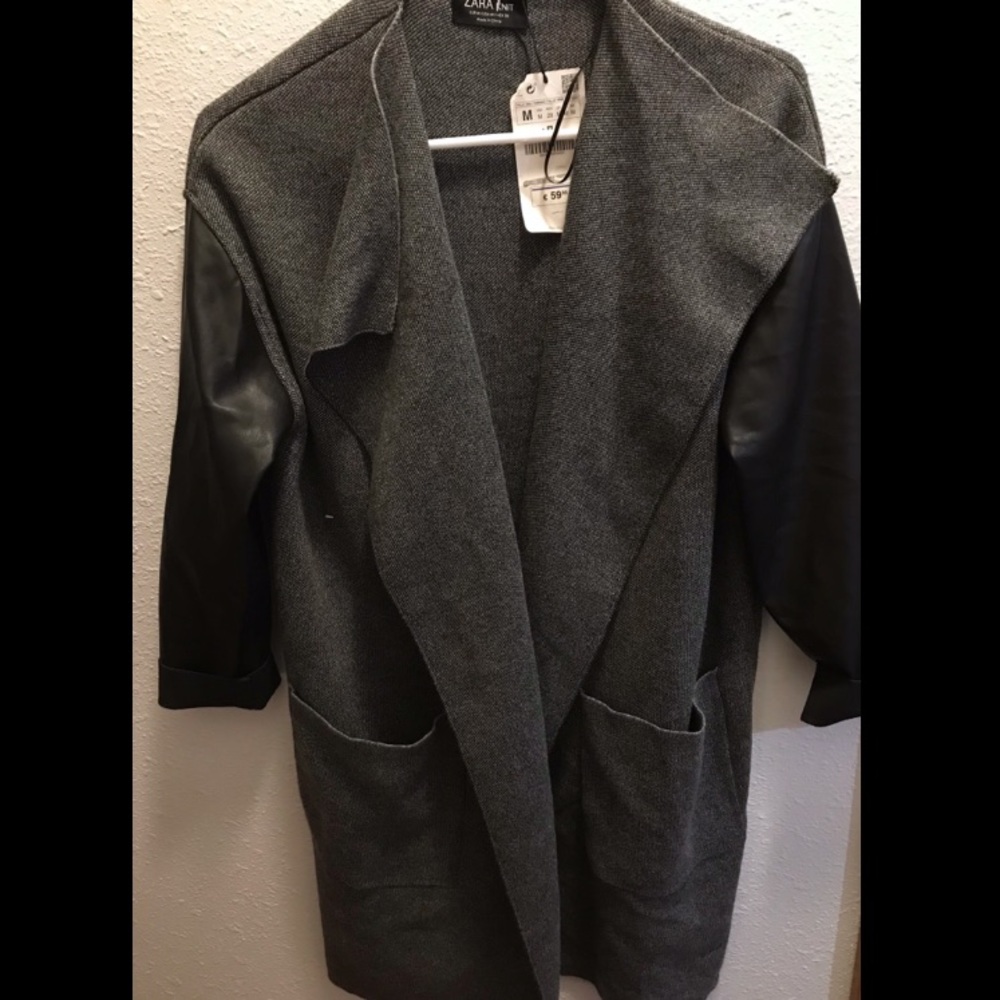 Drapey Knit Cardigan Trench 🖤NWT🖤 from Zara